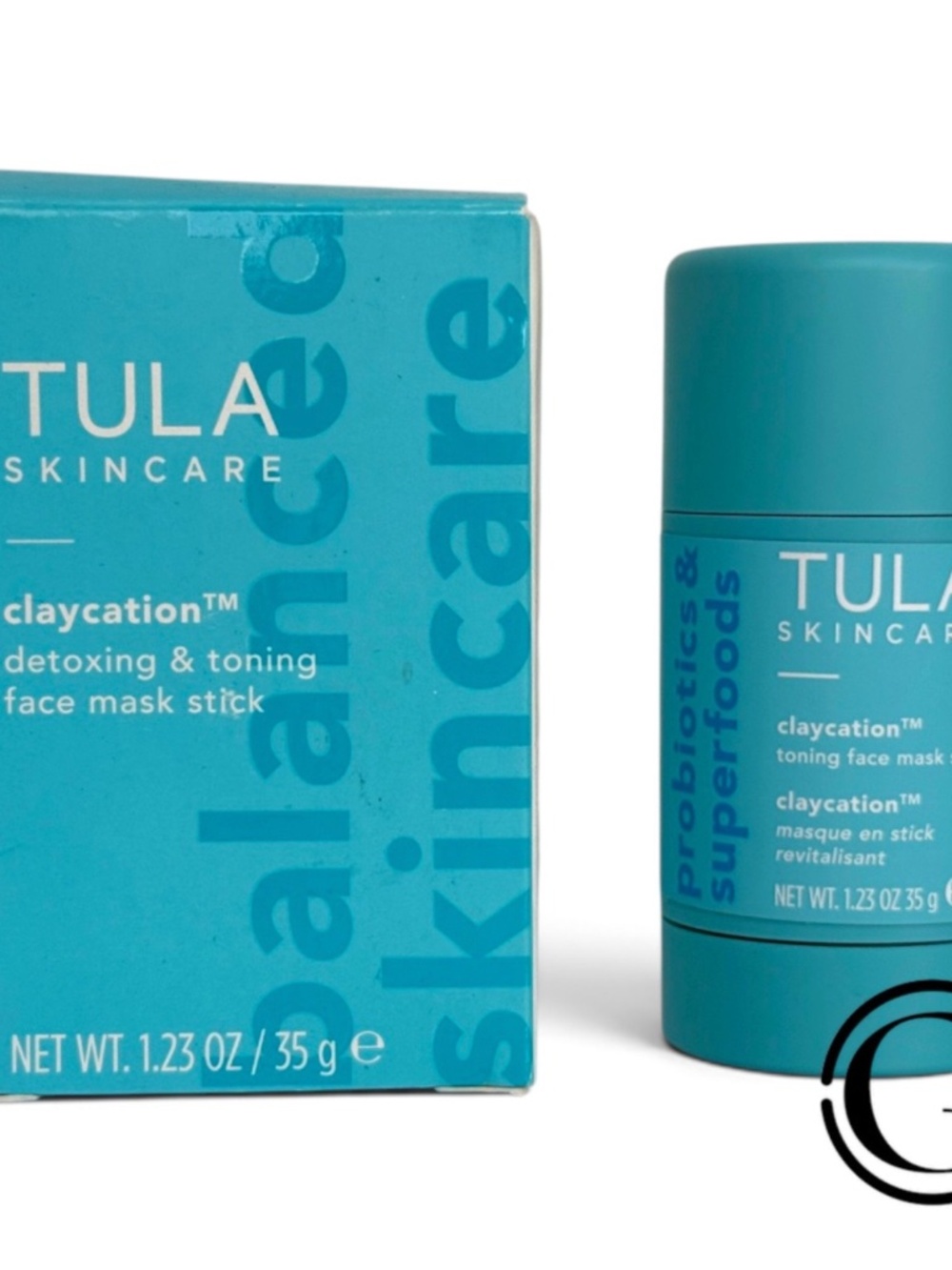 TULA Claycation Detoxing & Toning Face Mask Stick 1.2oz 35g NIB